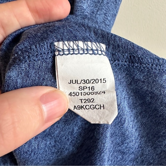 The North Face Blue Heathered Racerback Tank Top M - Picture 6 of 9